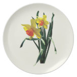 Curious Daffodils Party Plate