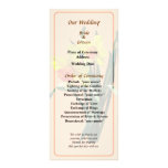 Curious Daffodils Wedding Program Customized Rack Card
