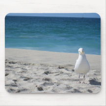 Curious Sea Gull Mouse Pad