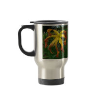 Curious Whiskers and Scarlet Pimpernel on a mug