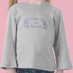 Curlie Cue Frame t-shirts