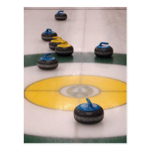 Curling action postcards
