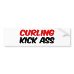 Curling bumper stickers