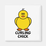 Curling Chick Magnets