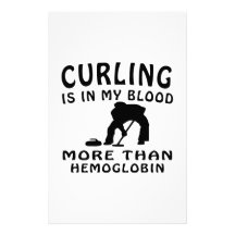 Curling designs stationery design