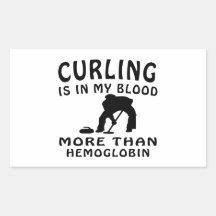 Curling designs stickers