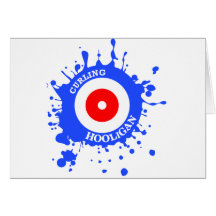 Curling Hooligan Greeting Card