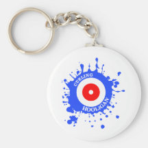 Curling Hooligan Key Chain
