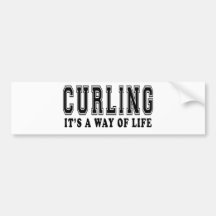 Curling It's way of life Bumper Sticker