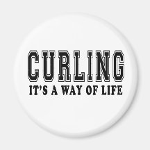 Curling It's way of life Magnet