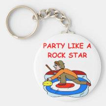 curling joke key chains