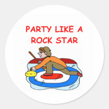 curling joke stickers