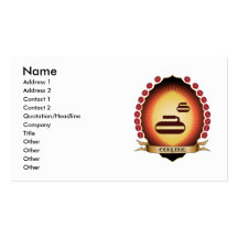 Curling Mandorla Business Cards