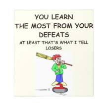 curling memo notepads