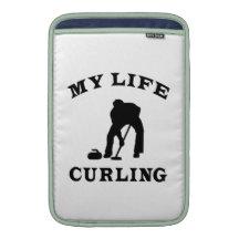 Curling My Life MacBook Sleeve