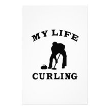 Curling My Life Personalized Stationery