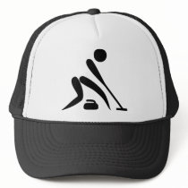 Curling Pictogram Mesh Hat