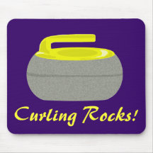 Curling Rocks Mouse Pad