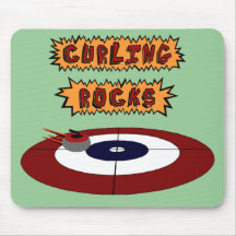 Curling Rocks Mouse Pads