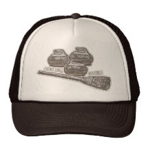 Curling Rocks Old School Hats