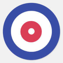 Curling Round Stickers