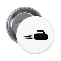 curling stone icon button