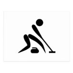 Curling - Universal Olympic World Symbol Postcards