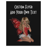 Curly Blond 3D Fairy in Pink Flyers