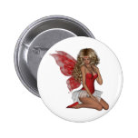 Curly Blonde 3D Fairy in Pink buttons