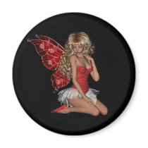 Curly Blonde 3D Fairy in Pink