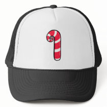 Curly Candy Cane Hat