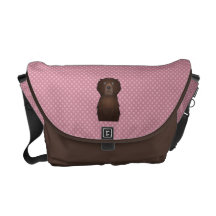 Curly-Coated Retriever Cartoon Commuter Bags