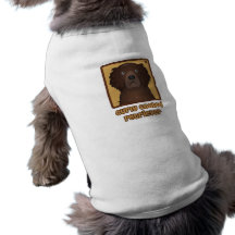 Curly Coated Retriever Cartoon Dog T-shirt