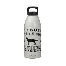 Curly Coated Retriever designs Drinking Bottle
