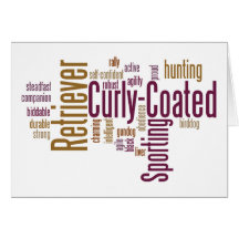 Curly Coated Retriever Greeting Card