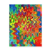 Curly Colours Postcard
