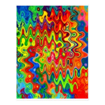 Curly Colours Postcard