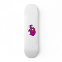 Curly Horn Dragon Magenta Custom Skate Board
