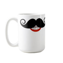 Curly Moustache Mug