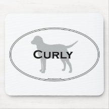 Curly Oval Mouse Pads