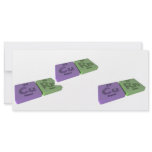 Curn as Cu Copper and Rn Radon Rack Card