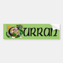 Curran Celtic Dragon Bumper Sticker