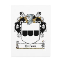 Curran Family Crest Post Cards
