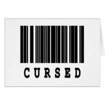 cursed barcode design card