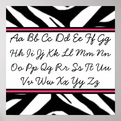 Cursive Alphabet Poster by thepinkschoolhouse