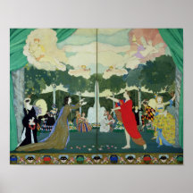Curtain Design for the 'Free Theatre' in Poster