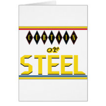 Curtain of Steel Greeting Card