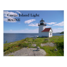 Curtis Island Light, Maine Postcard