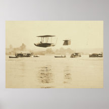 Curtiss Glider in Flight Poster