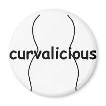 Curvalicious Curves Refrigerator Magnet